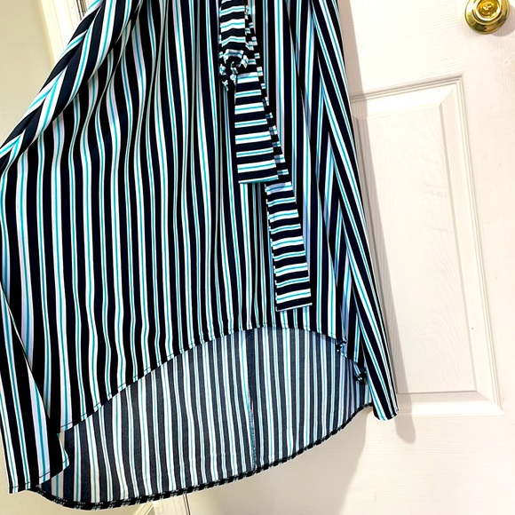 Lane Bryant Cold Shoulders Belted Dress Size 14/16 - Picture 5 of 7